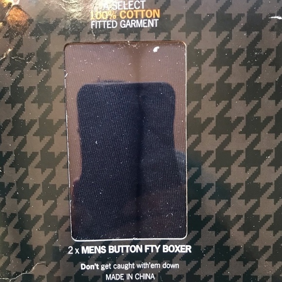 Ben Sherman 2 Pack Button Fly Boxers, Black, Size Large - Picture 3 of 7